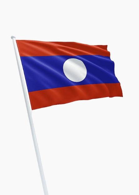 Vlag Laos - 150x225cm Spun-Poly